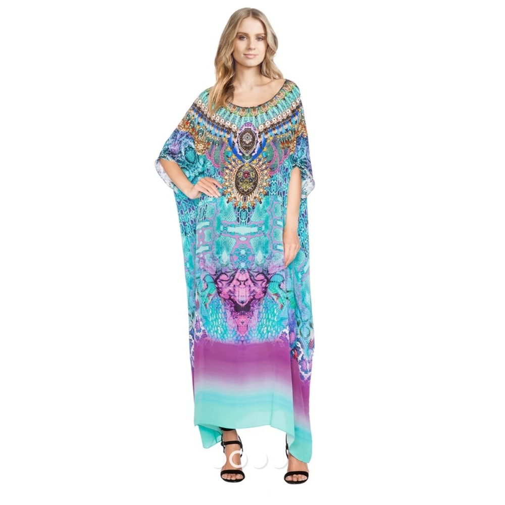 Camilla Tides Of Aurora Kaftan